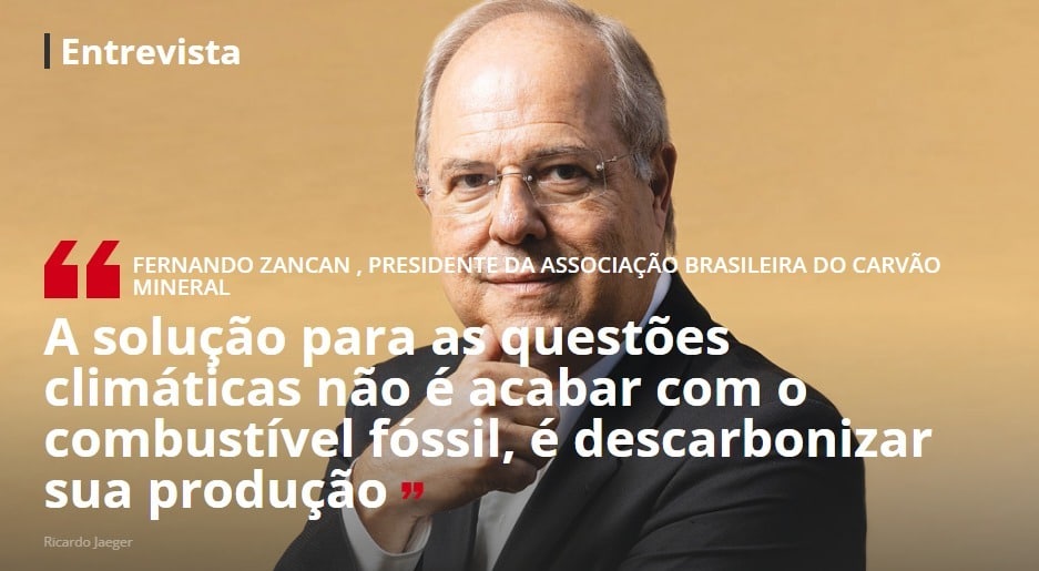 Executivo que representa o setor de carvão no País entende que há pressão de líderes globais e investidores por uma solução